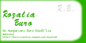 rozalia buro business card